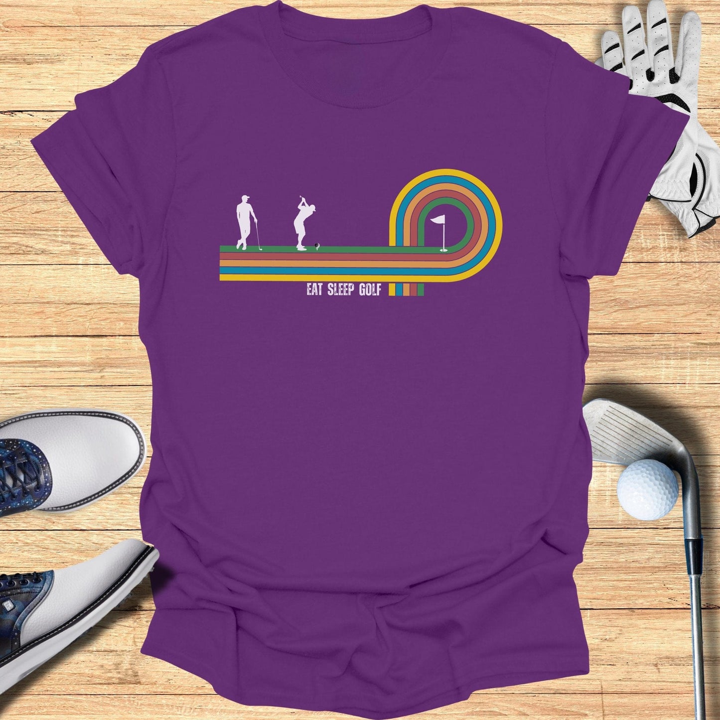 Retro Putt T-Shirt - Funny Golf T-Shirt by SwingEpic