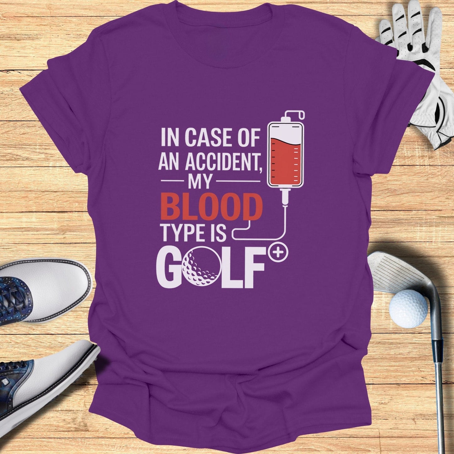 In Case Of An Accident T-Shirt - Funny Golf Tee by Swing Epic