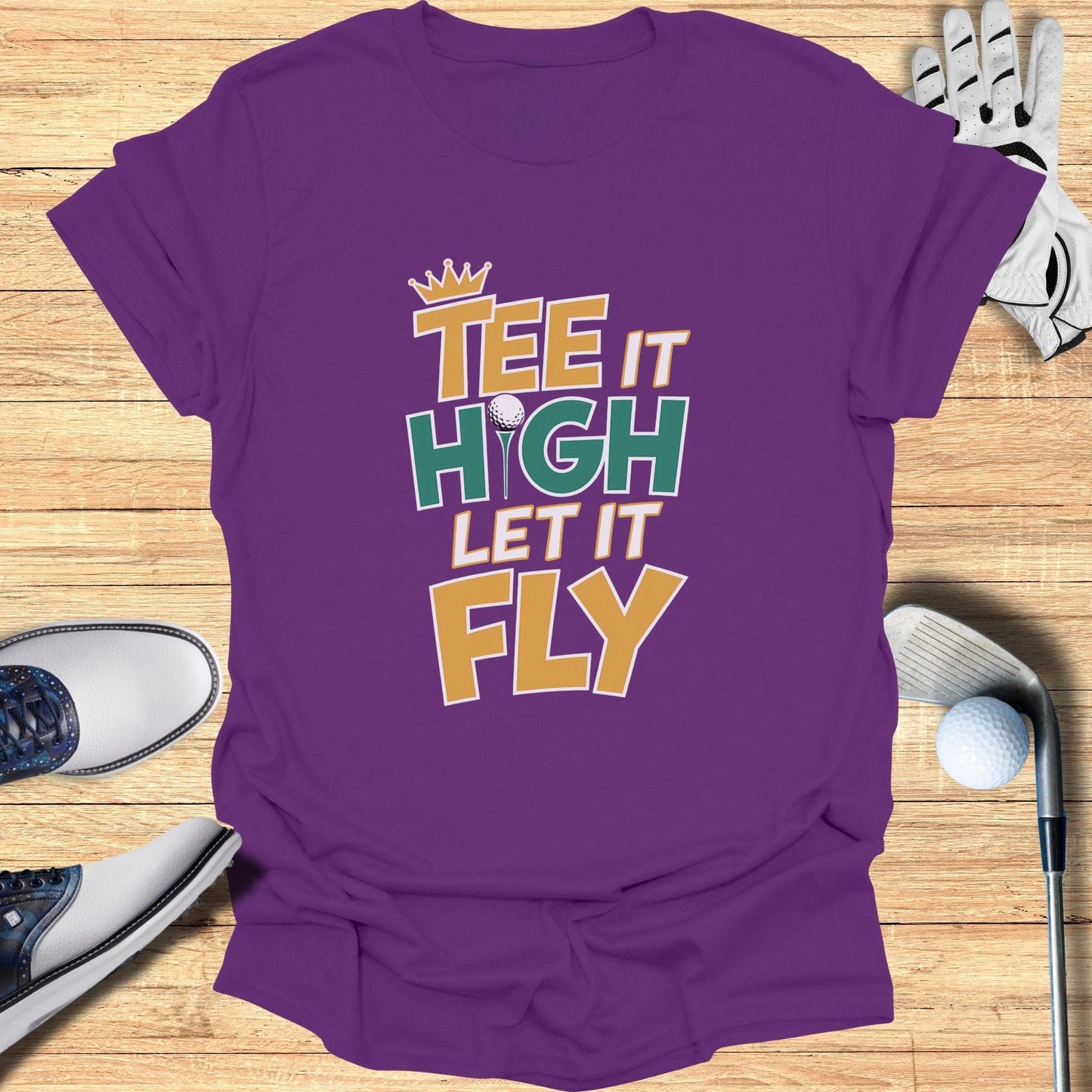 Tee It High Let It Fly T-Shirt - Funny Golf Tee by Swing Epic