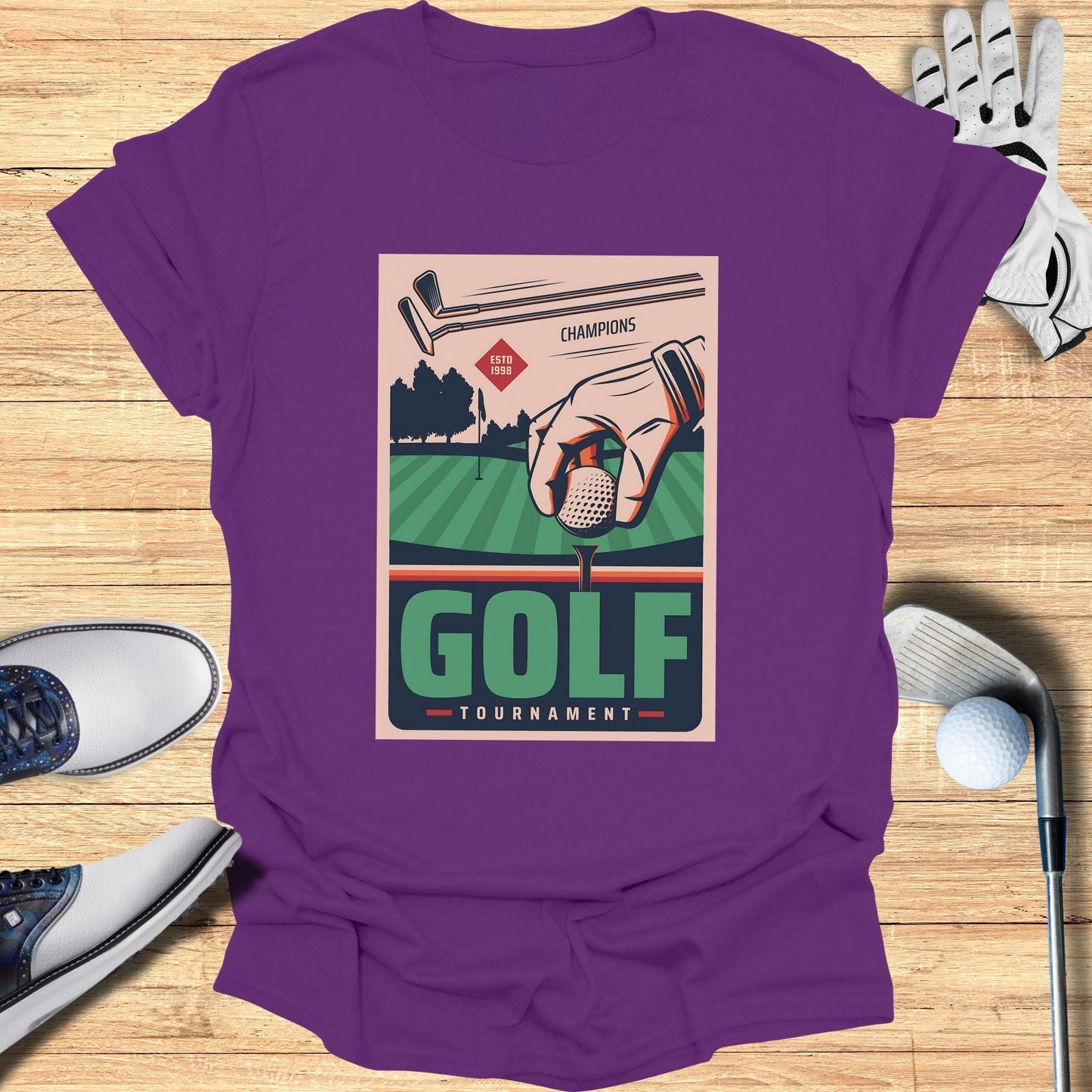 Vintage Golf Tournament T-Shirt - Funny Golf Tee by Swing Epic