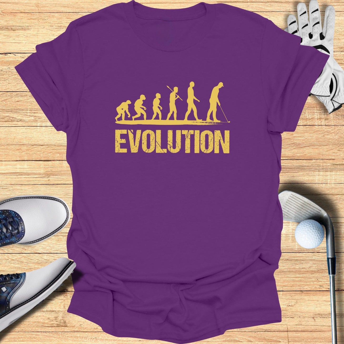 Evolution of Golf T-Shirt - Funny Golf T-Shirt by SwingEpic