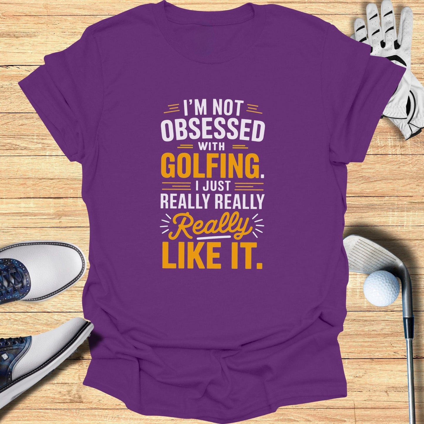 Obsessed With Golfing T-Shirt - Funny Golf Tee by Swing Epic