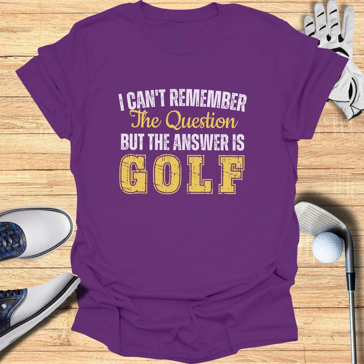The Answer Is Golf T-Shirt - Funny Golf Tee by Swing Epic