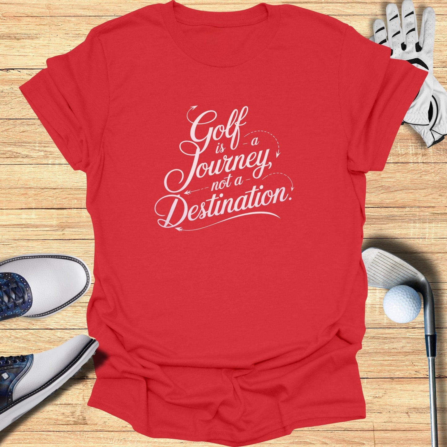 Golf Is A Journey T-Shirt - Funny Golf Tee by Swing Epic