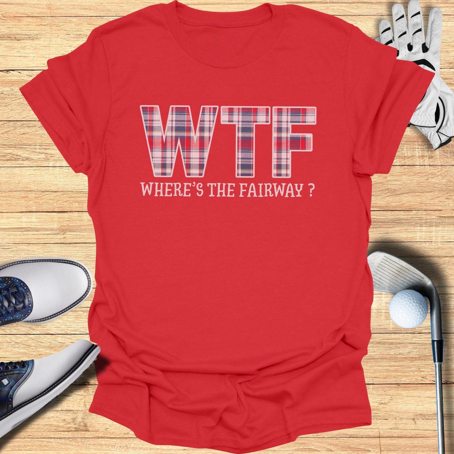 WTF: Where’s The Fairway? T-Shirt - Funny Golf Tee by Swing Epic