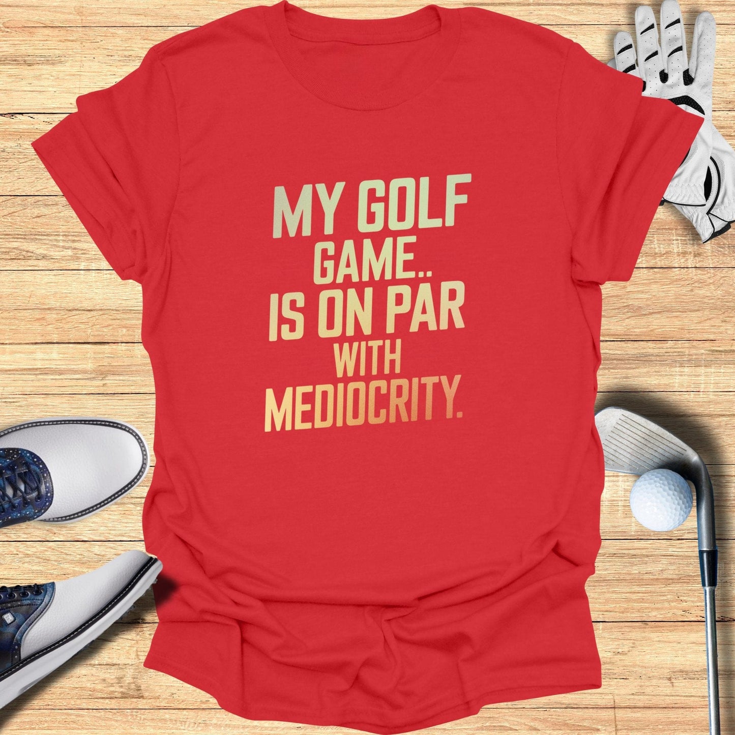 My Golf Game is On Par T-Shirt - Funny Golf Tee by Swing Epic