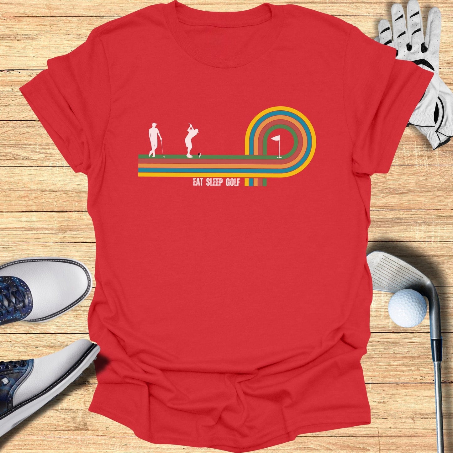 Retro Putt T-Shirt - Funny Golf T-Shirt by SwingEpic