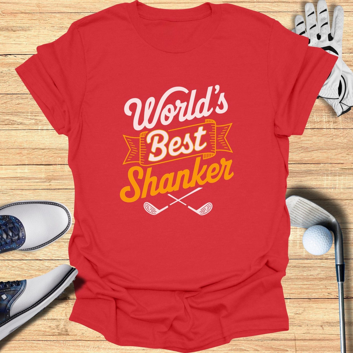 World's Best Shanker T-Shirt - Funny Golf Tee by Swing Epic
