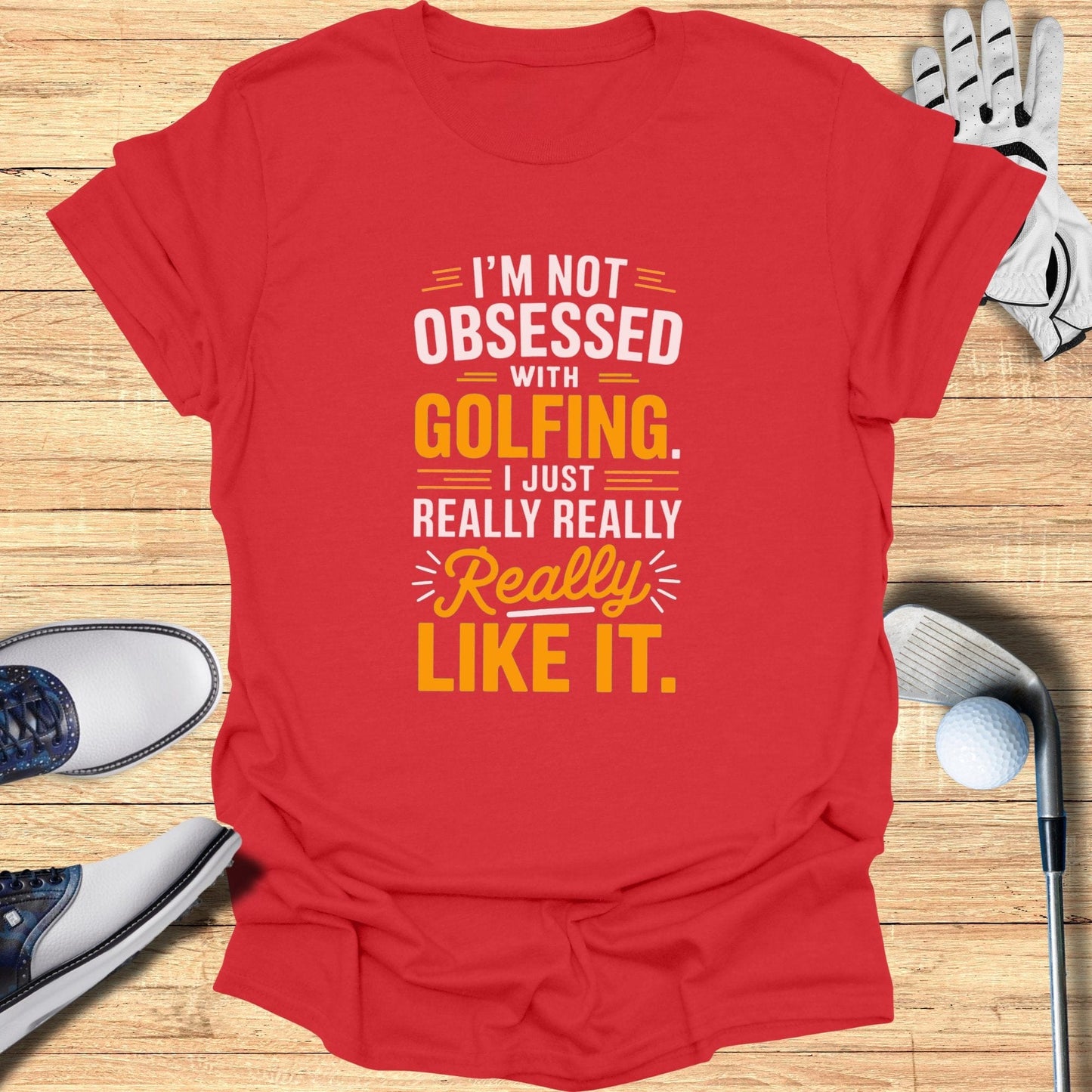 Obsessed With Golfing T-Shirt - Funny Golf Tee by Swing Epic