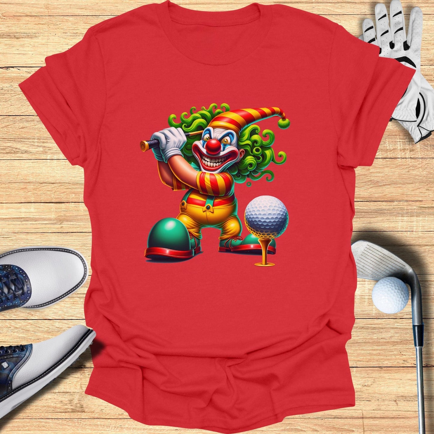 Golf Clown Graphic T-Shirt - Funny Golf Tee by Swing Epic