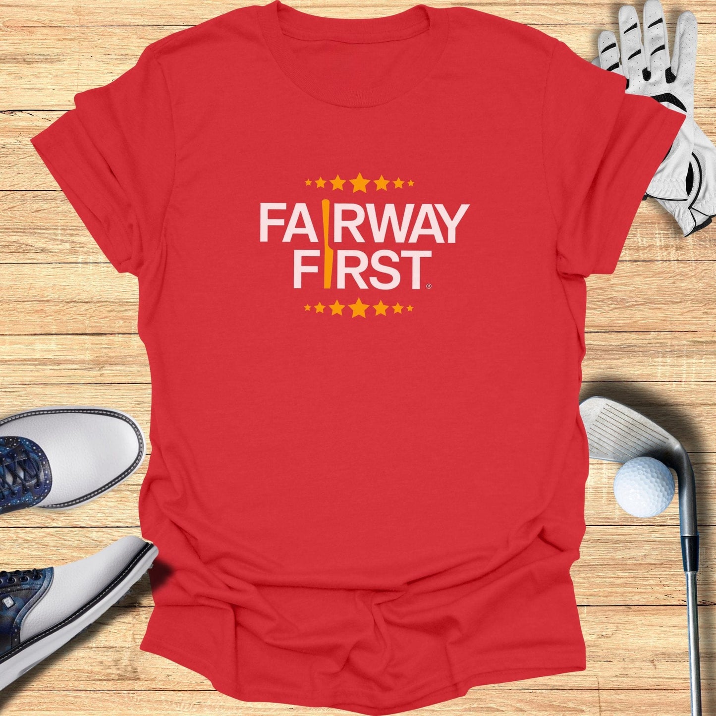 Fairway First T-Shirt - Funny Golf Tee by Swing Epic