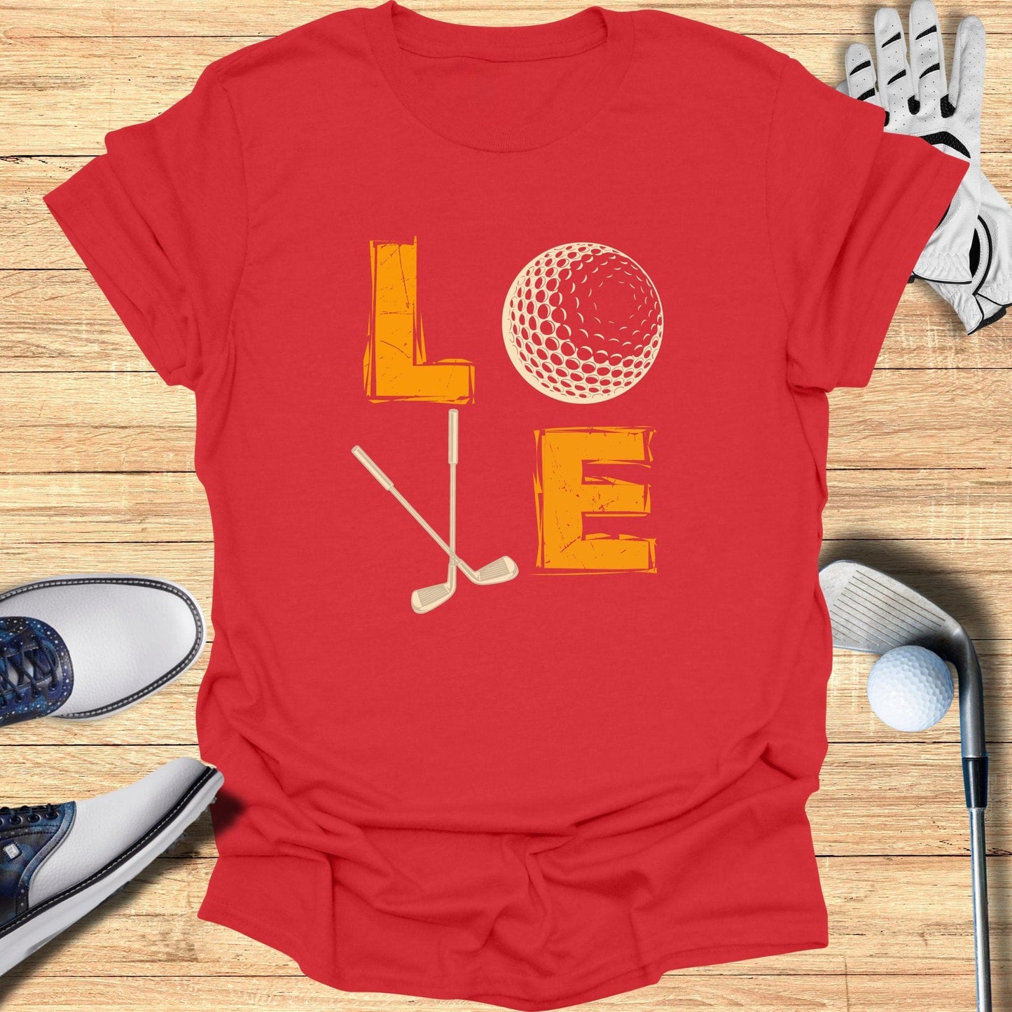 Retro Golf Love T-Shirt - Funny Golf Tee by Swing Epic