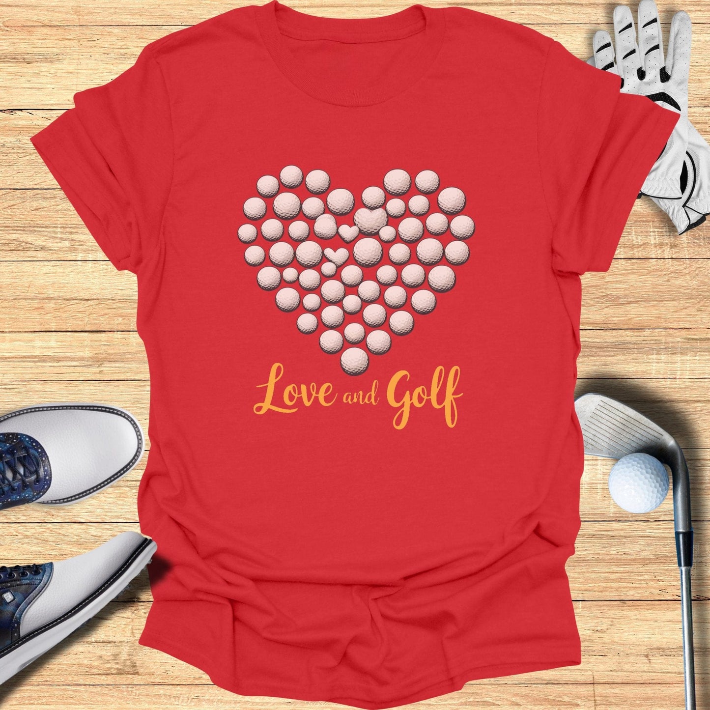 Love And Golf T-Shirt - Funny Golf Tee by Swing Epic