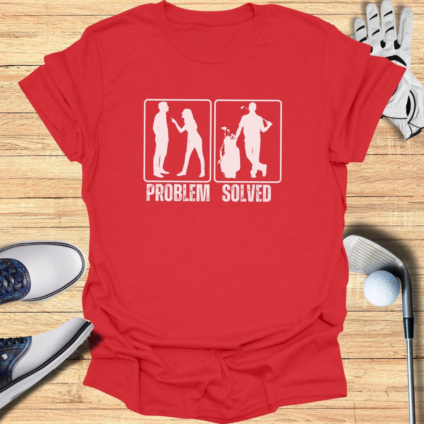 Problem Solved With Golf T-Shirt - Funny Golf Tee by Swing Epic