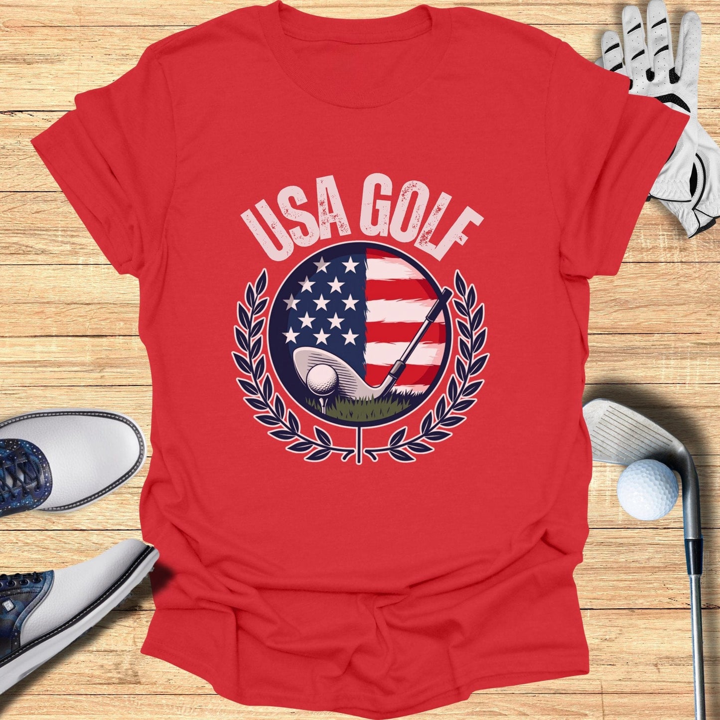 USA Golf Patriotic T-Shirt - Funny Golf Tee by Swing Epic
