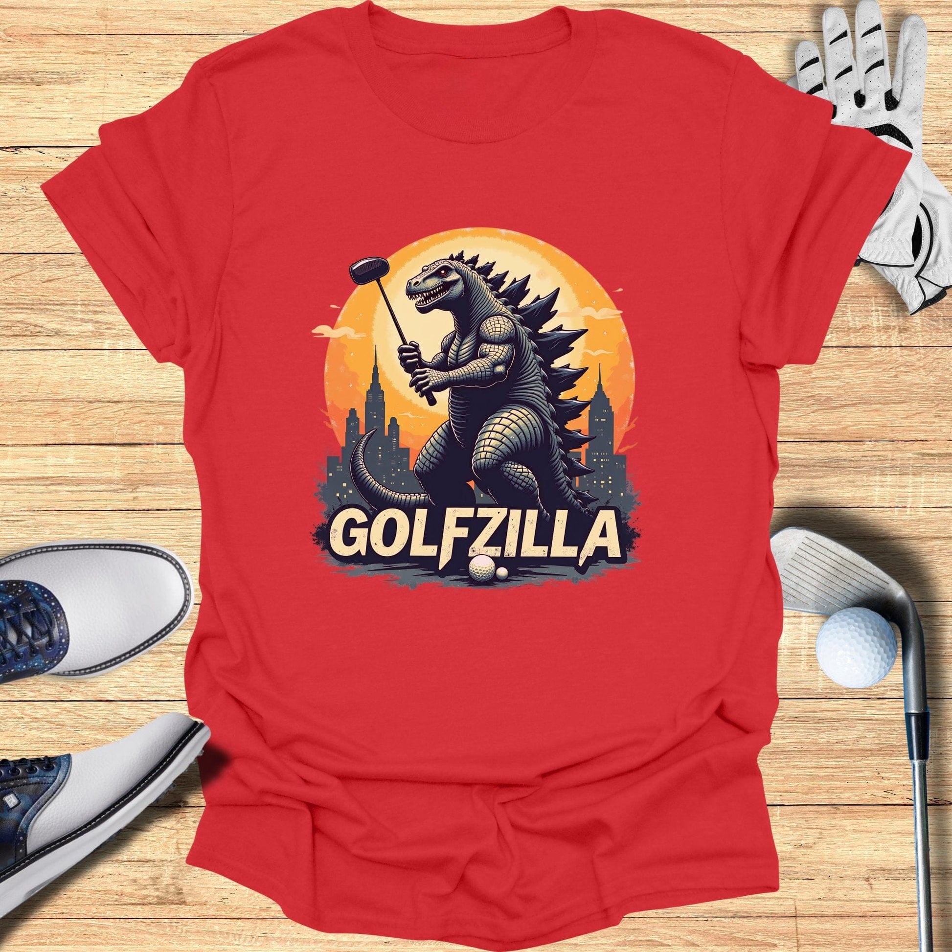 Golfzilla T-Shirt - Funny Golf Tee by Swing Epic