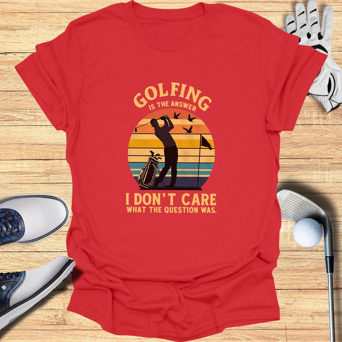 Golfing Is The Answer T-Shirt - Funny Golf Tee by Swing Epic