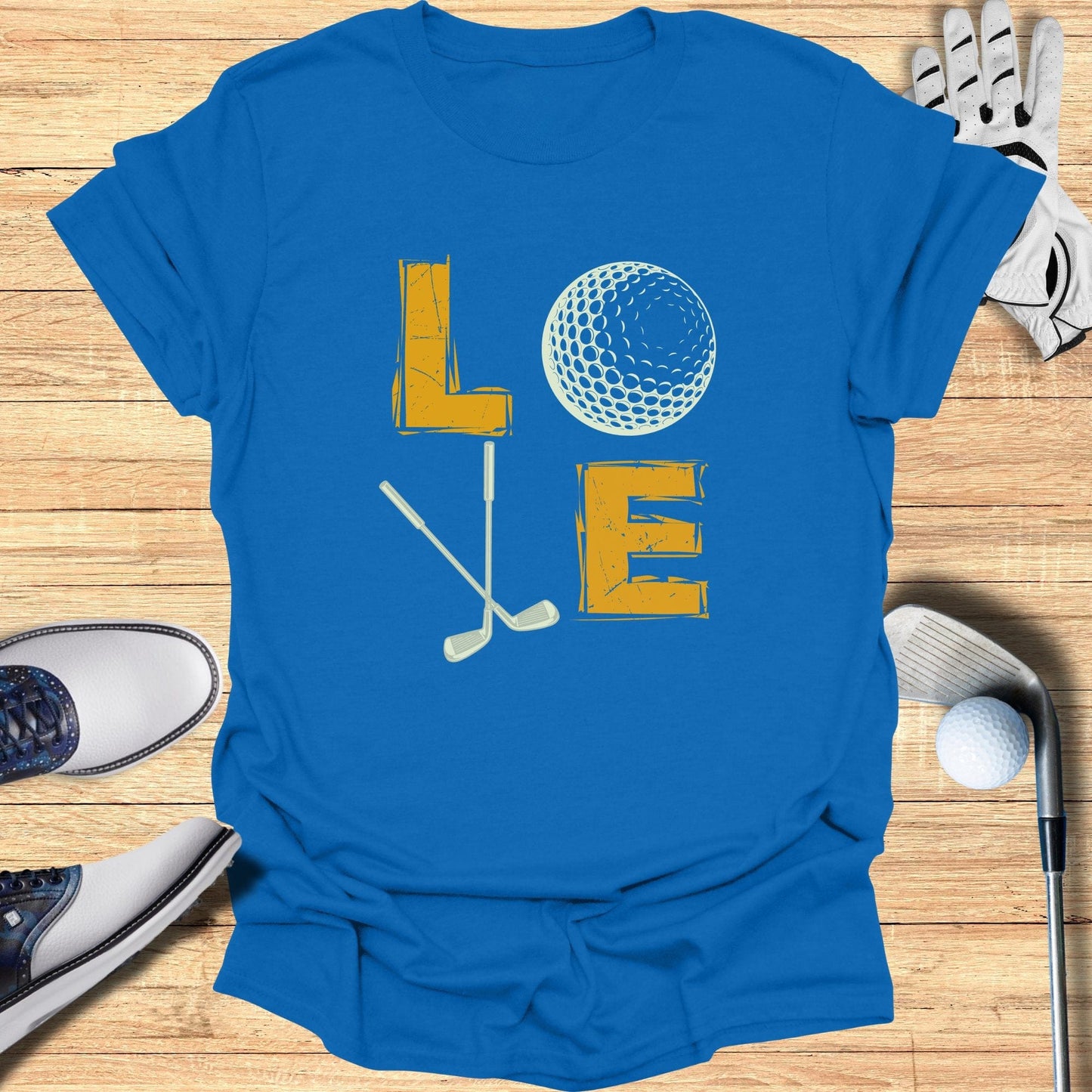 Retro Golf Love T-Shirt - Funny Golf Tee by Swing Epic