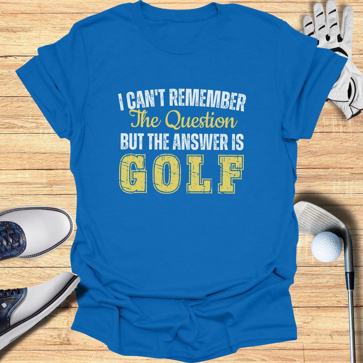 The Answer Is Golf T-Shirt - Funny Golf Tee by Swing Epic