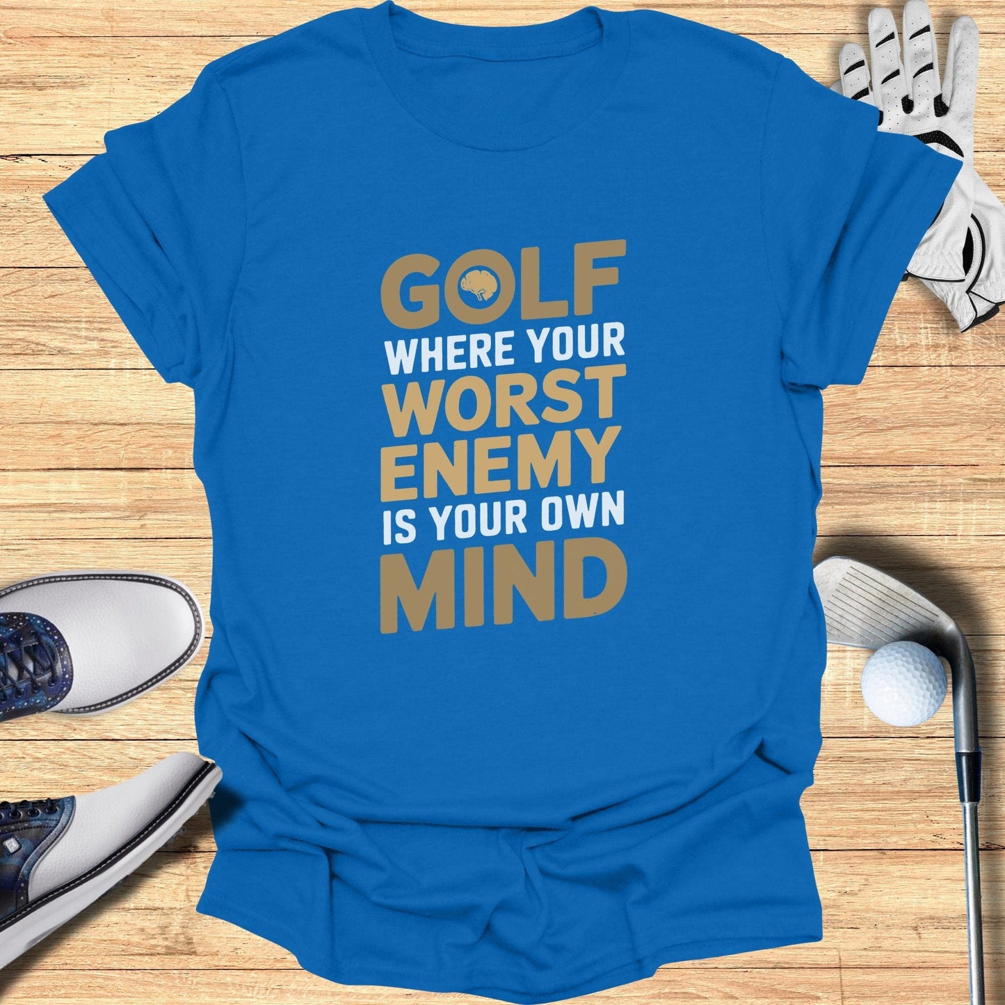 Golf Where Your Worst Enemy T-Shirt - Funny Golf Tee by Swing Epic