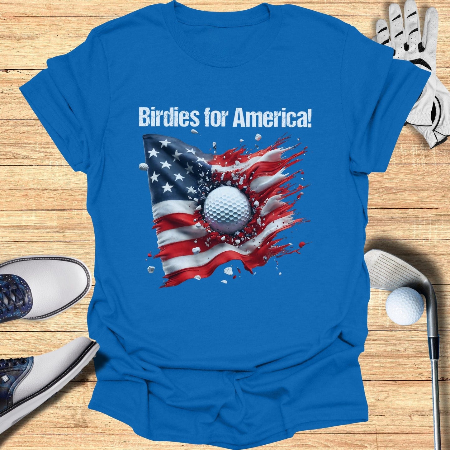 Birdies for America T-Shirt - Funny Golf Tee by Swing Epic