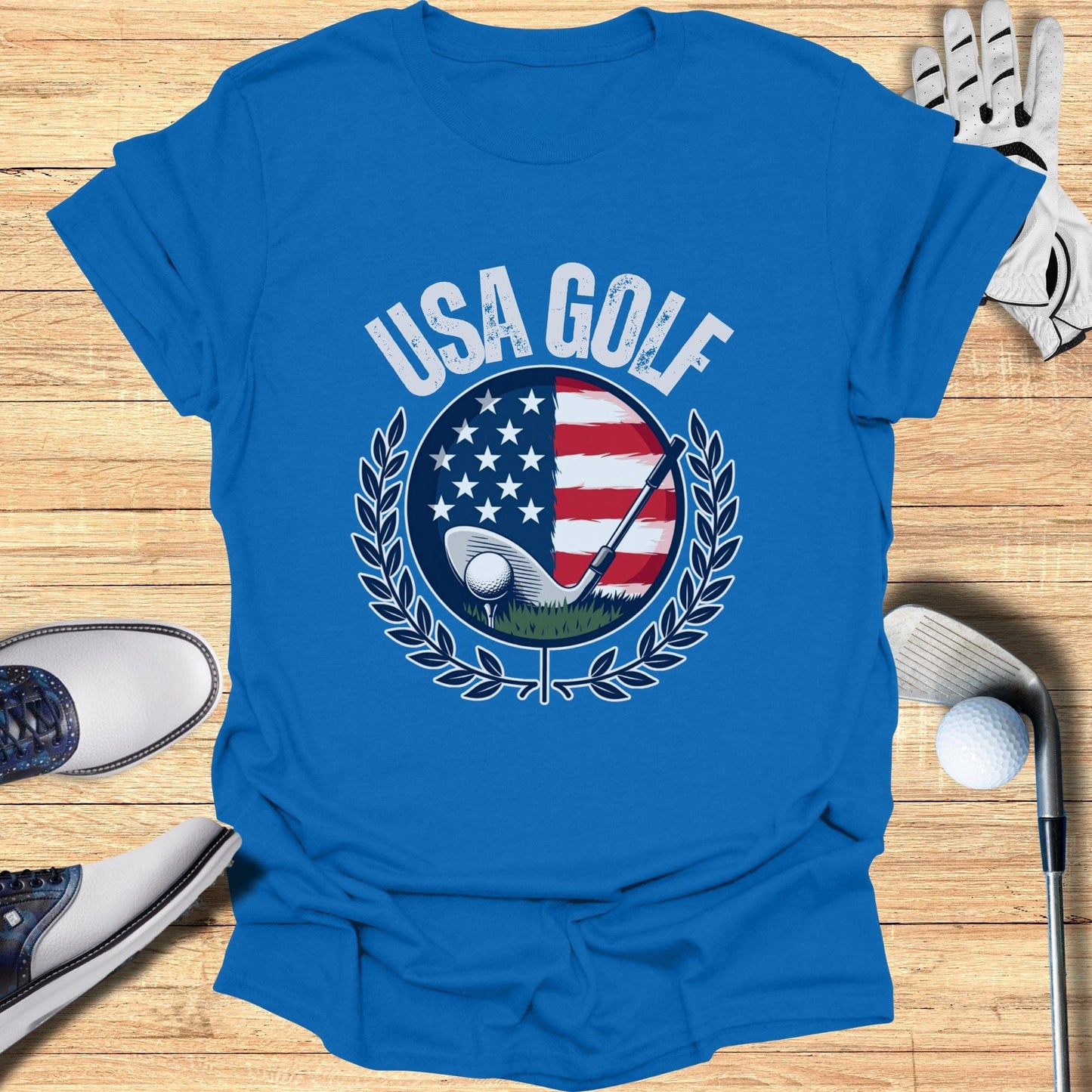 USA Golf Patriotic T-Shirt - Funny Golf Tee by Swing Epic
