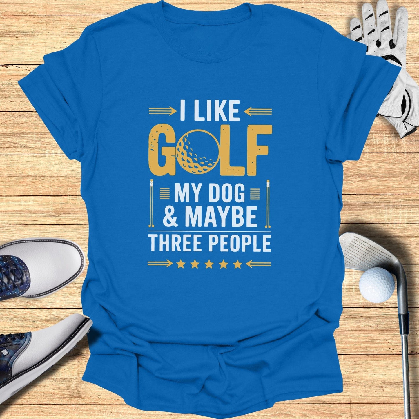 I Like Golf My Dog T-Shirt - Funny Golf Tee by Swing Epic