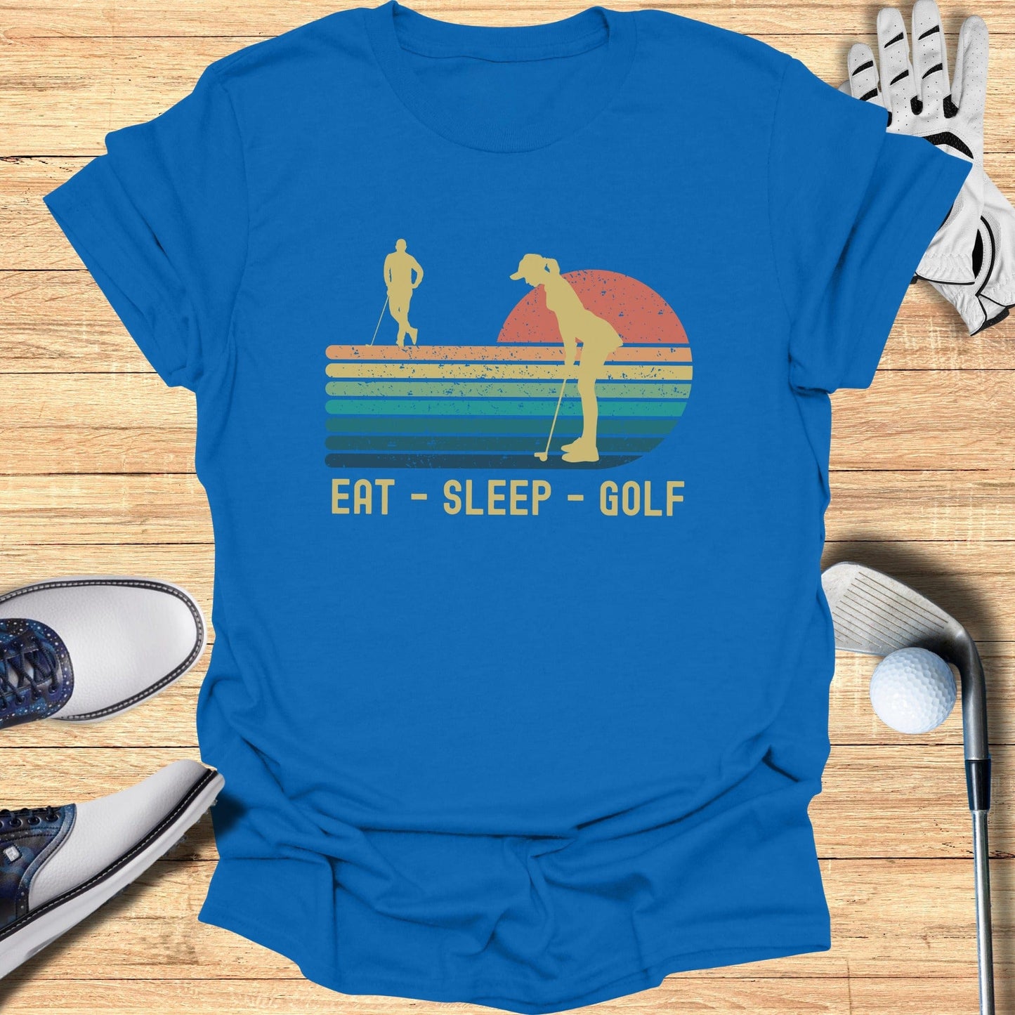 Eat Sleep Golf T-Shirt - Funny Golf T-Shirt by SwingEpic
