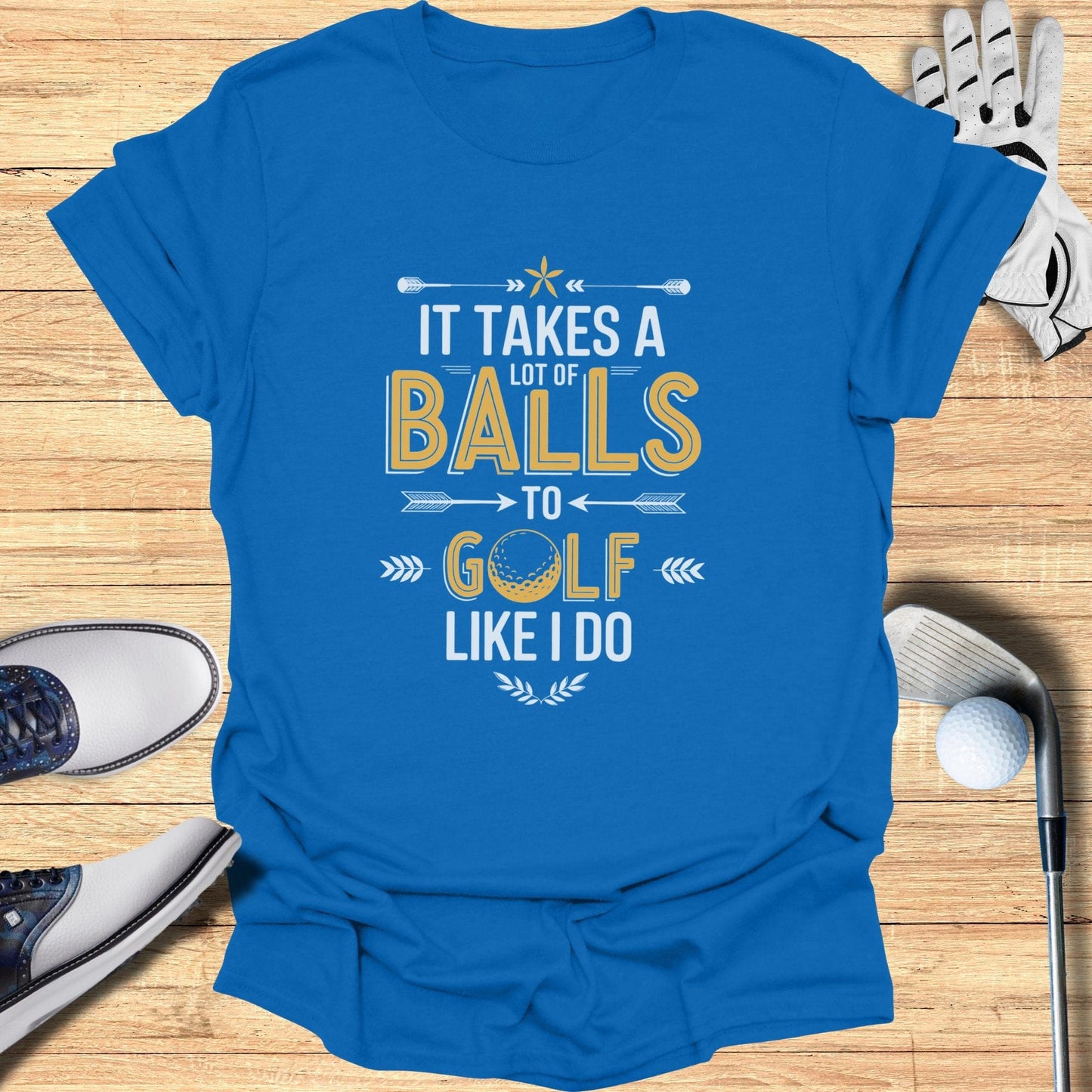 Takes A Lot of Balls T-Shirt - Funny Golf Tee by Swing Epic