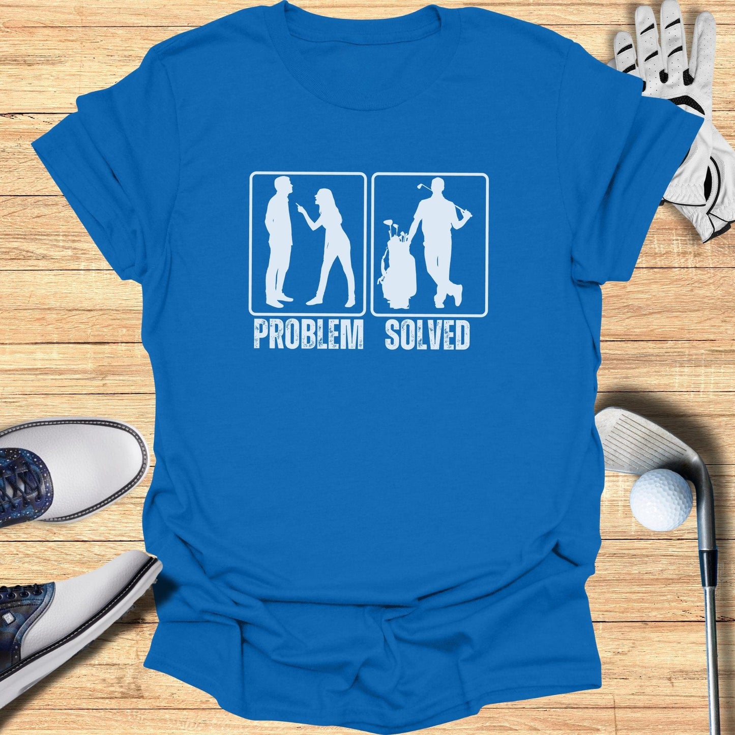 Problem Solved With Golf T-Shirt - Funny Golf Tee by Swing Epic