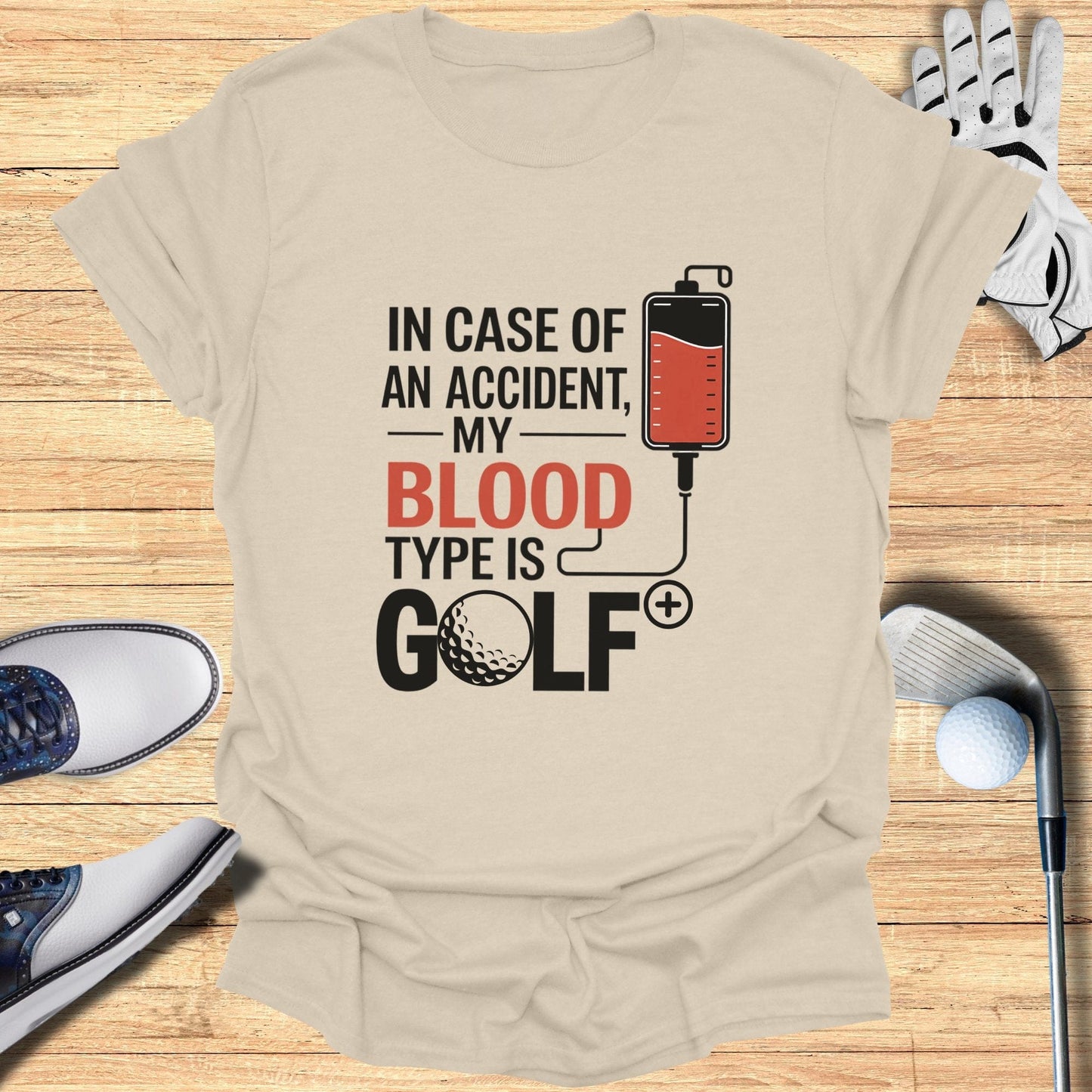 In Case Of An Accident T-Shirt - Funny Golf Tee by Swing Epic