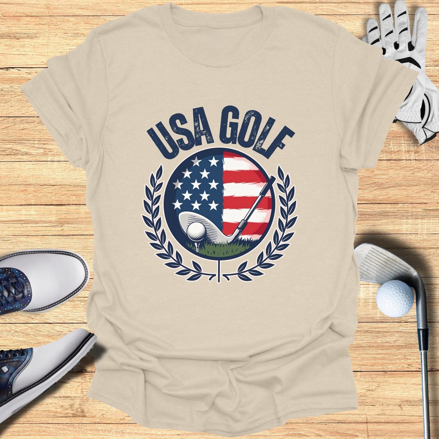 USA Golf Patriotic T-Shirt - Funny Golf Tee by Swing Epic