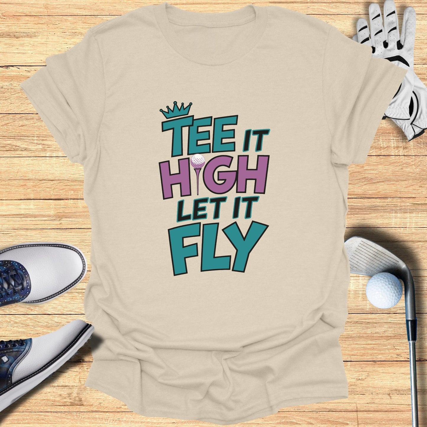 Tee It High Let It Fly T-Shirt - Funny Golf Tee by Swing Epic