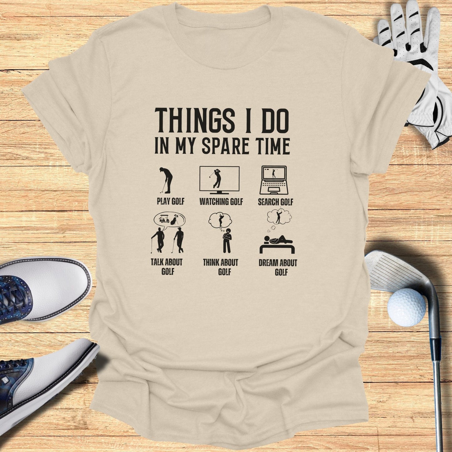 Things I Do In My Spare Time T-Shirt - Funny Golf T-Shirt by SwingEpic