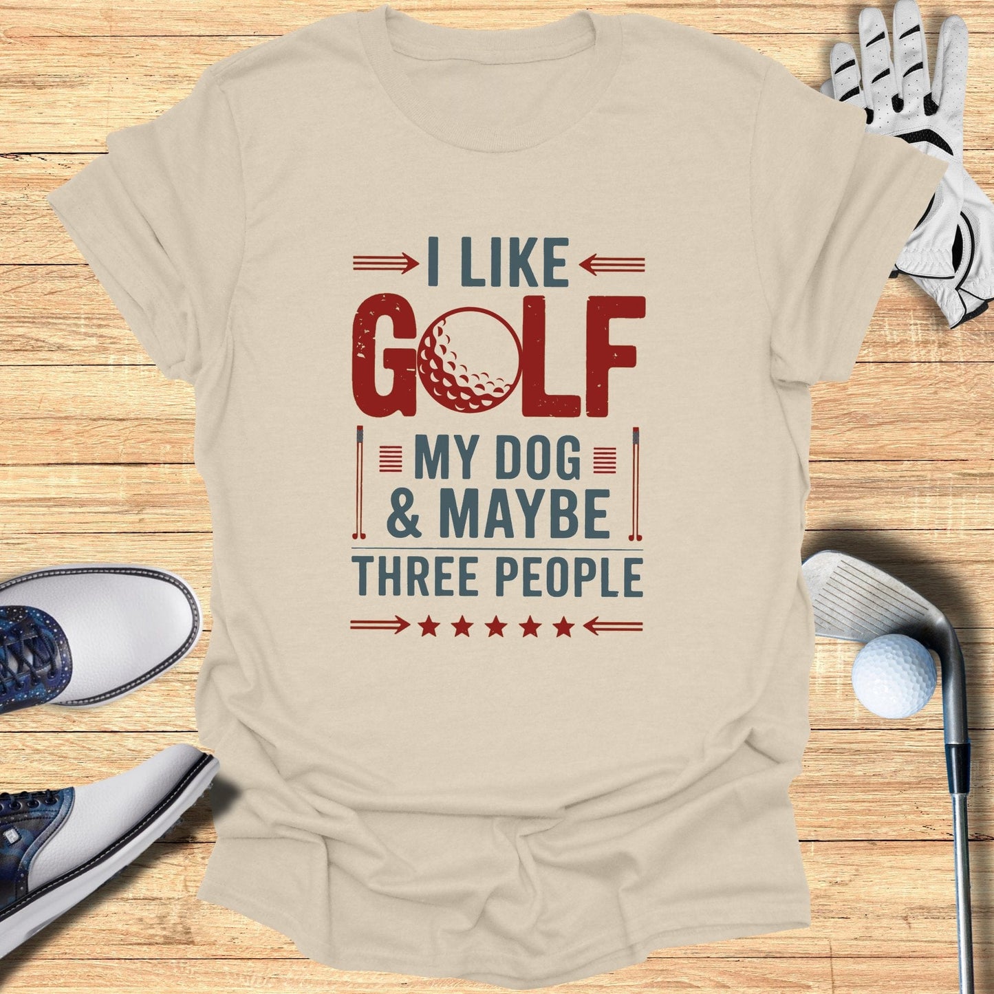I Like Golf My Dog T-Shirt - Funny Golf Tee by Swing Epic