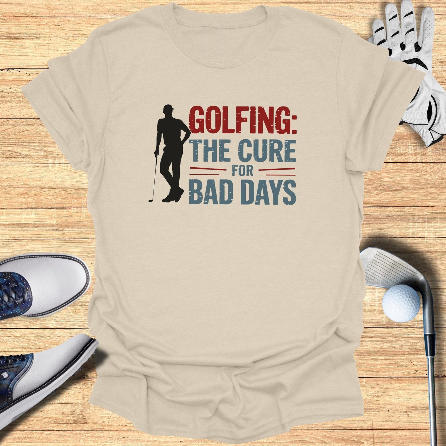 Golfing The Cure For T-Shirt - Funny Golf Tee by Swing Epic