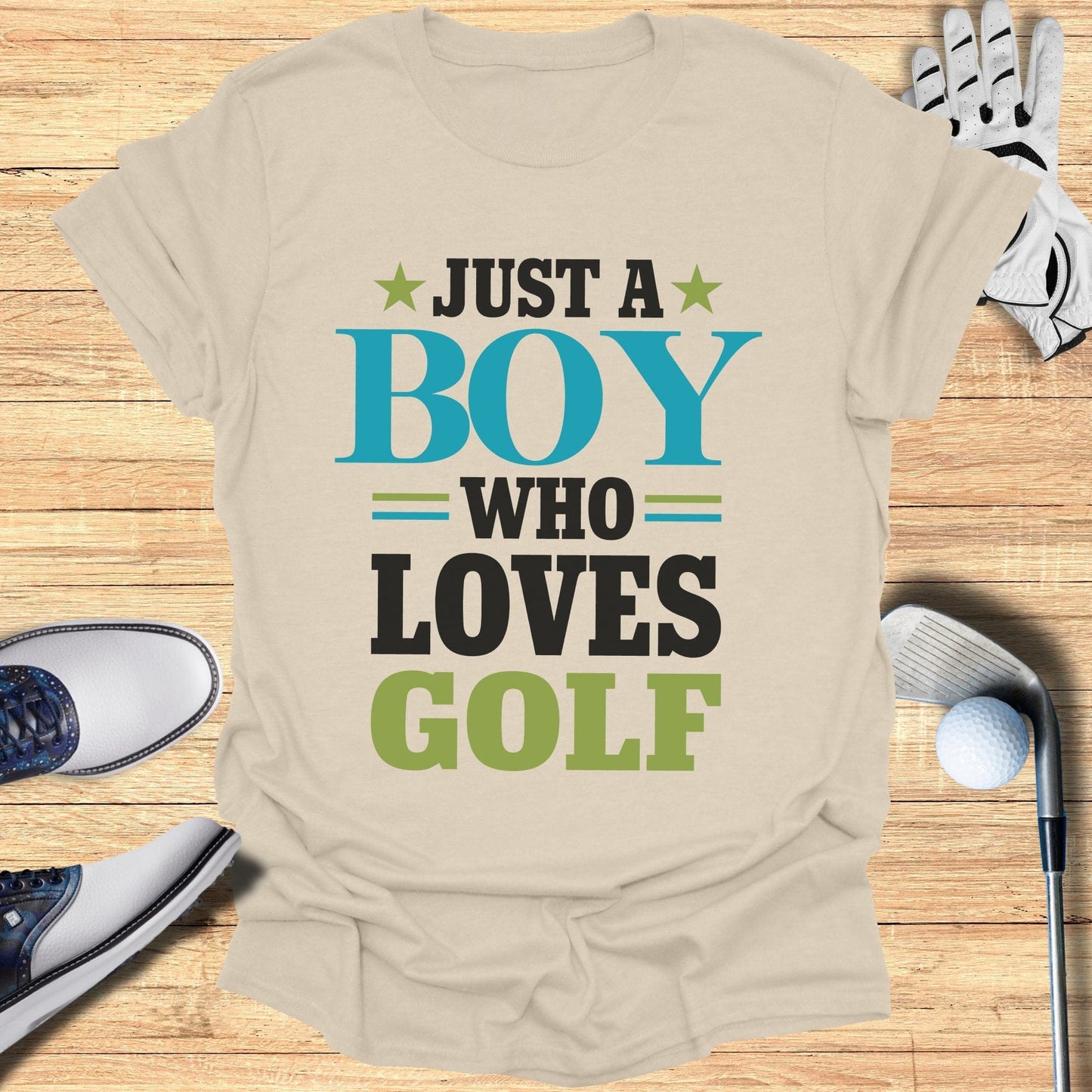 Just a Boy Who Loves Golf T-Shirt - Funny Golf Tee by Swing Epic