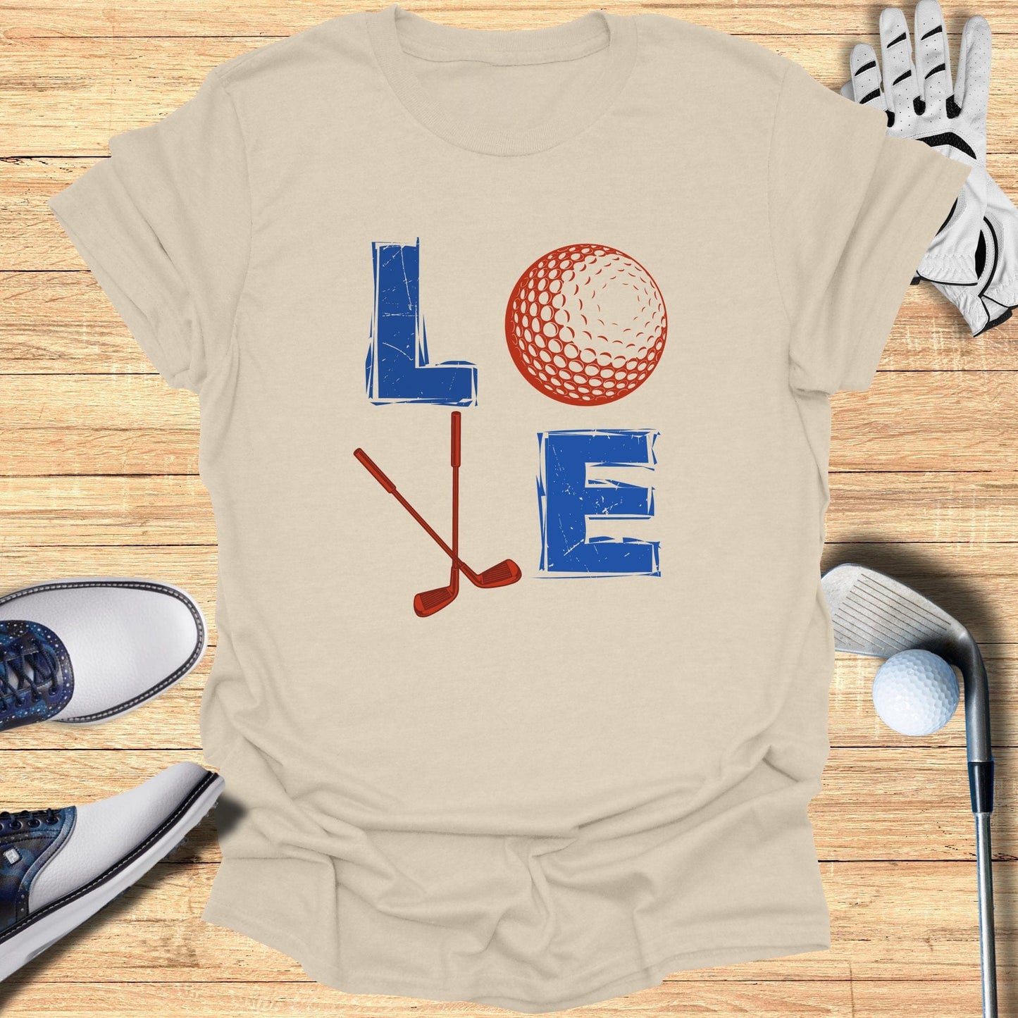 Retro Golf Love T-Shirt - Funny Golf Tee by Swing Epic