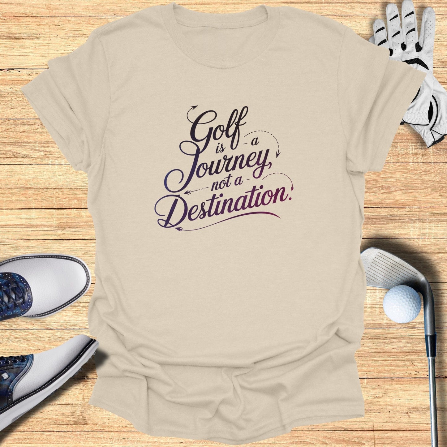 Golf Is A Journey T-Shirt - Funny Golf Tee by Swing Epic