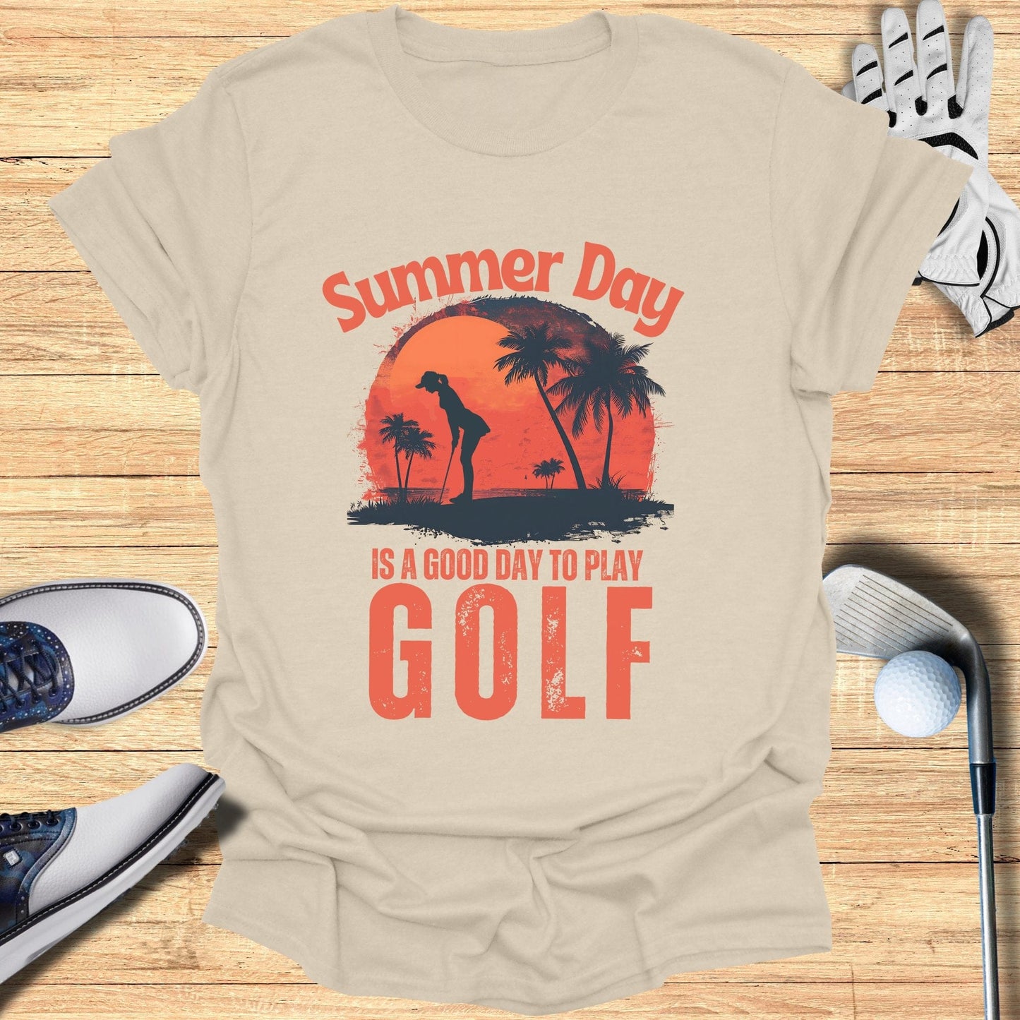 Summer Day Is A Good Day T-Shirt - Funny Golf Tee by Swing Epic