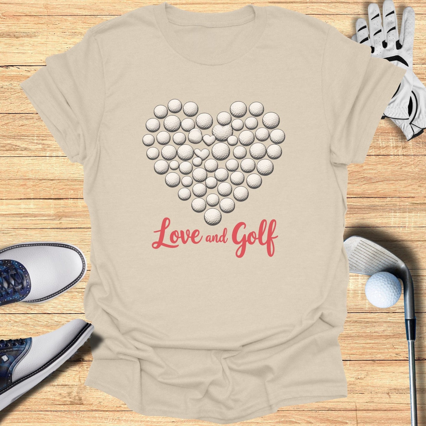 Love And Golf T-Shirt - Funny Golf Tee by Swing Epic