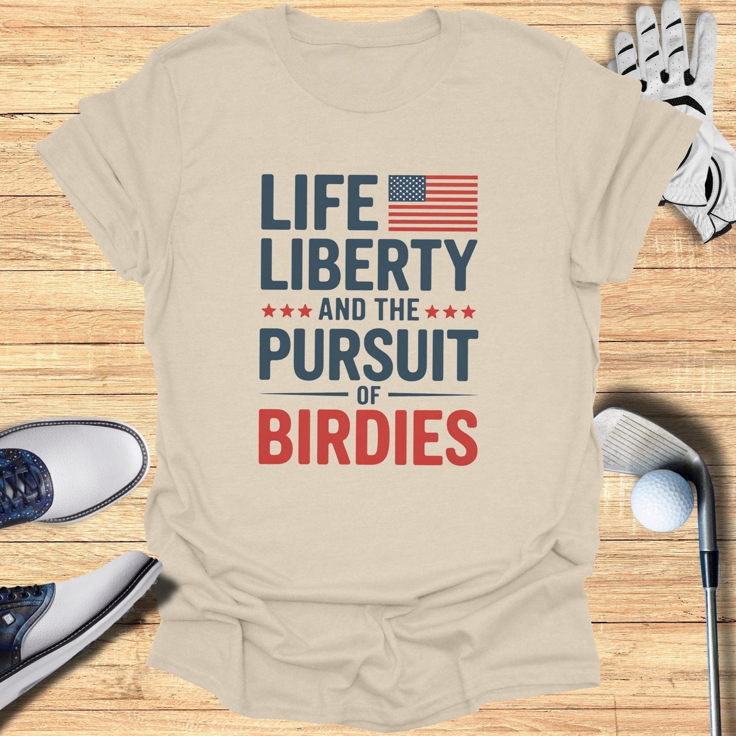 The Pursuit of Birdies T-Shirt - Funny Golf Tee by Swing Epic