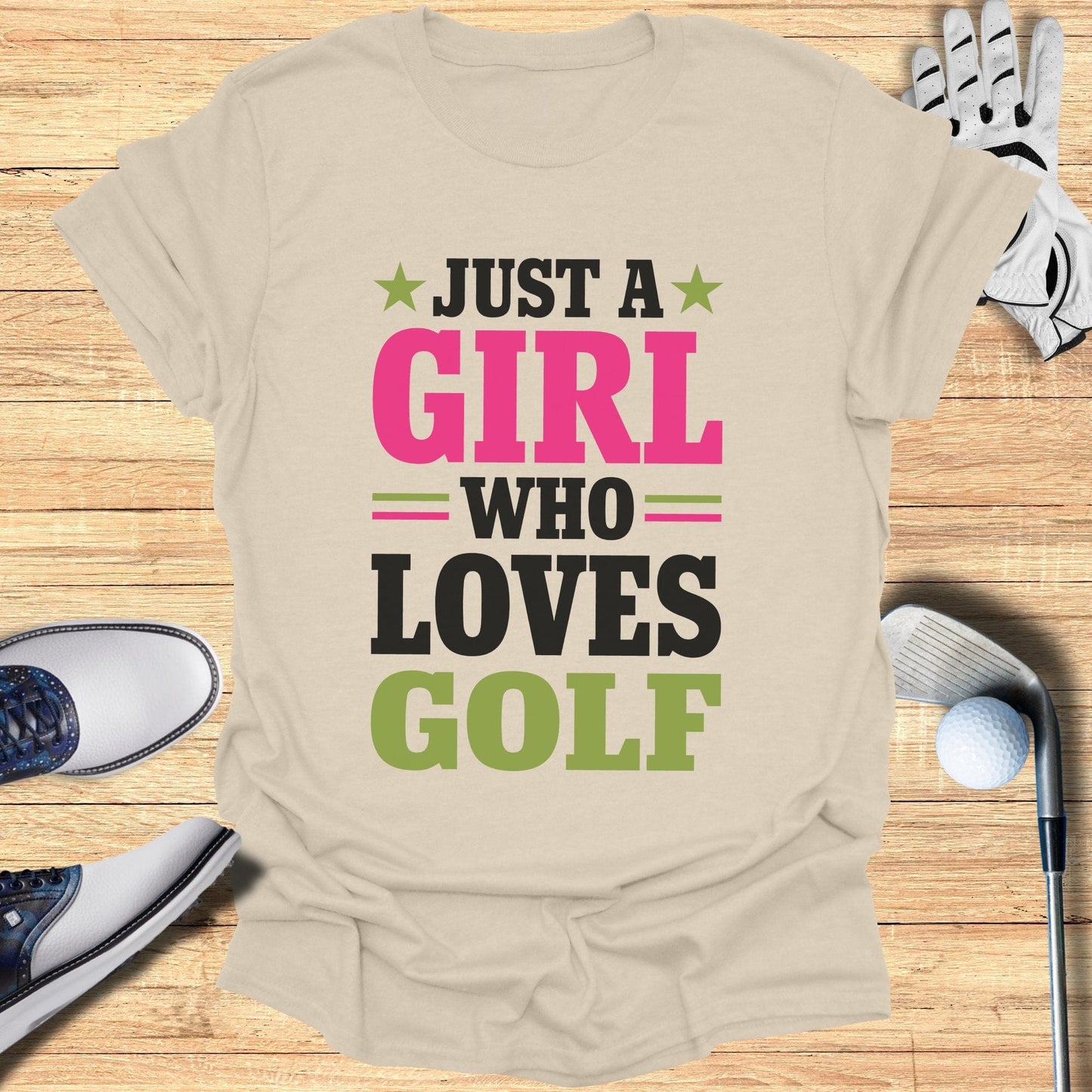 Just a Girl Who Loves Golf T-Shirt - Funny Golf Tee by Swing Epic