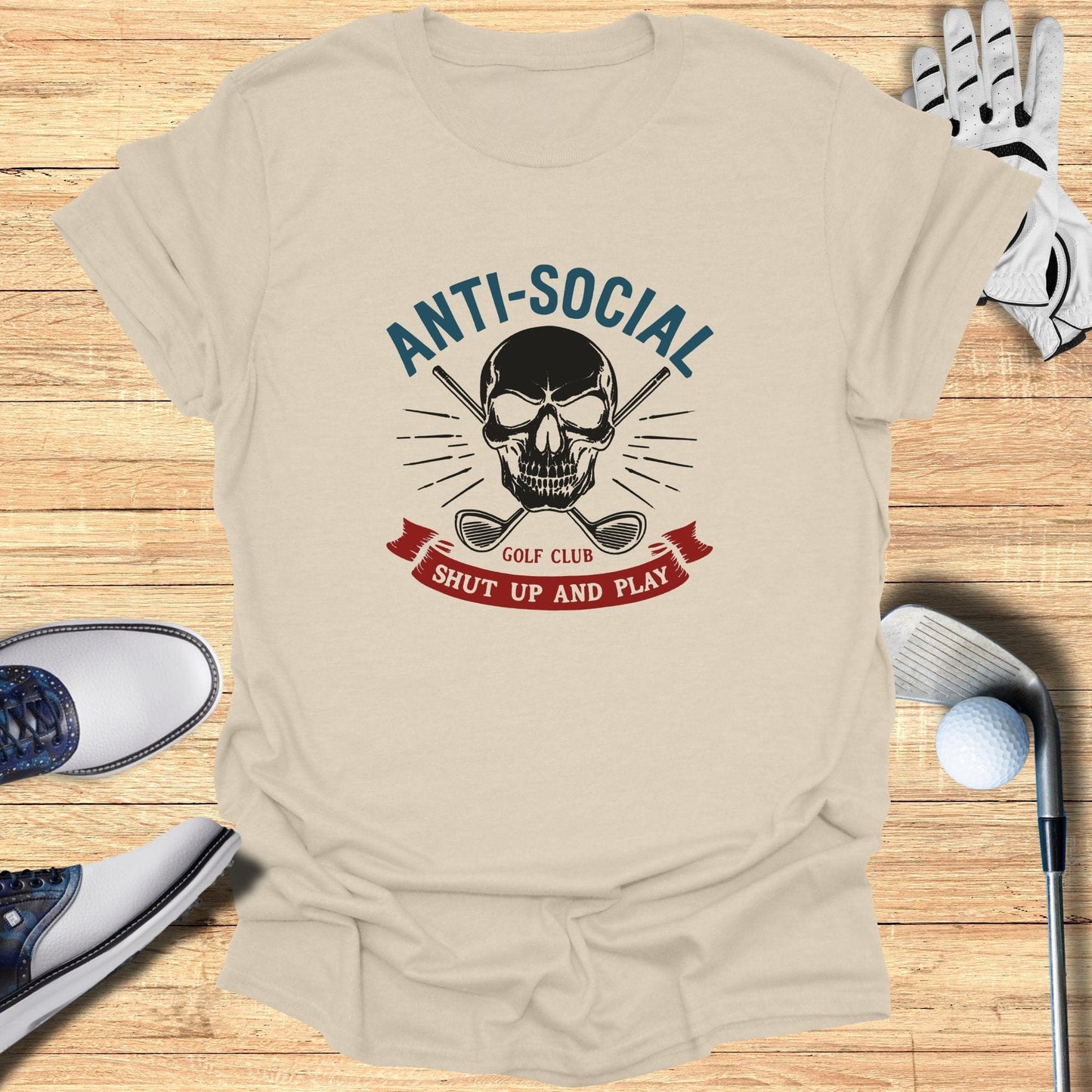 Anti-Social Golf Club T-Shirt - Funny Golf Tee by Swing Epic