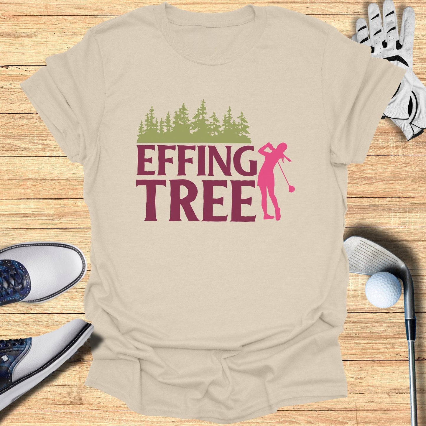 Effing Tree T-Shirt - Funny Golf T-Shirt by SwingEpic