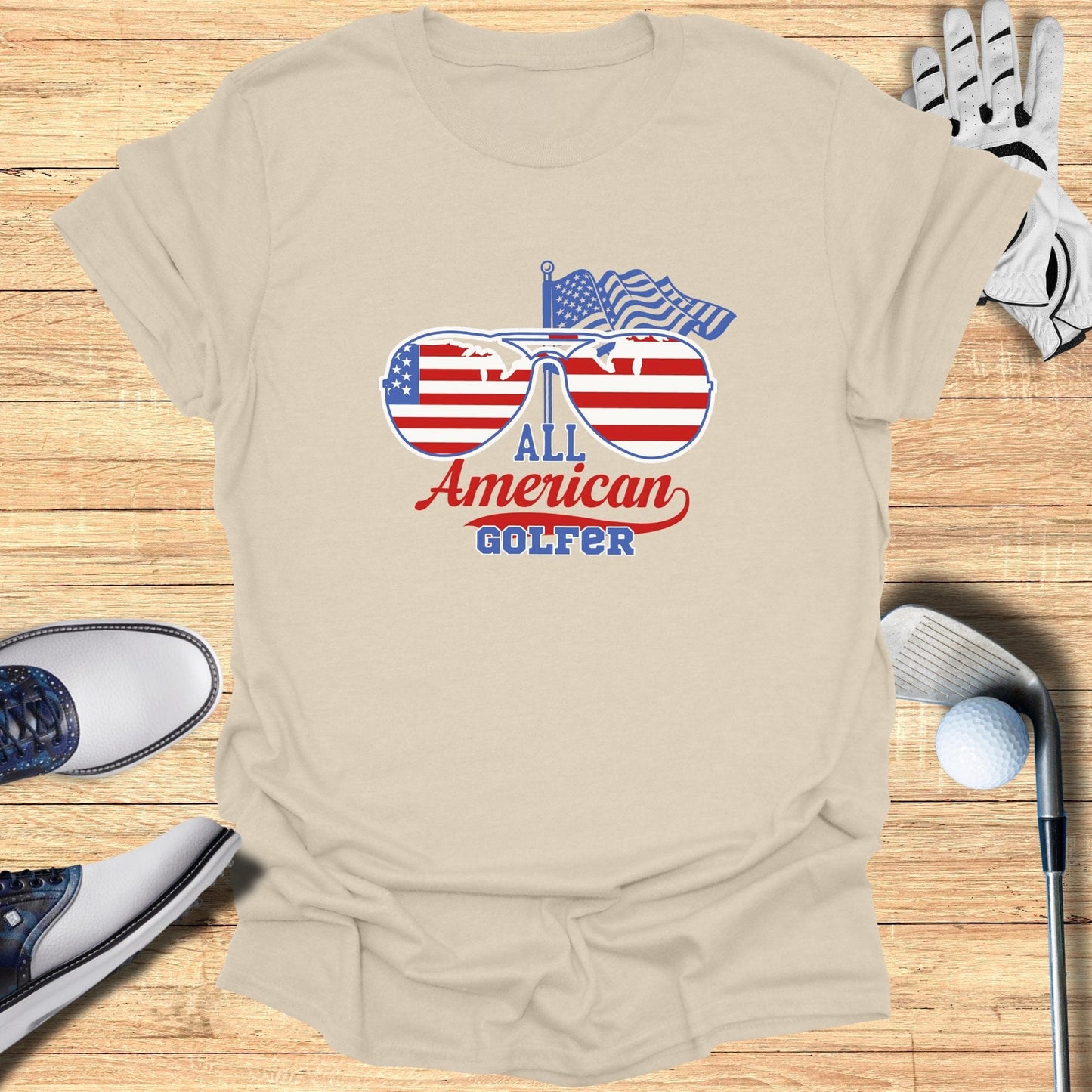 All American Golfer T-Shirt - Funny Golf Tee by Swing Epic