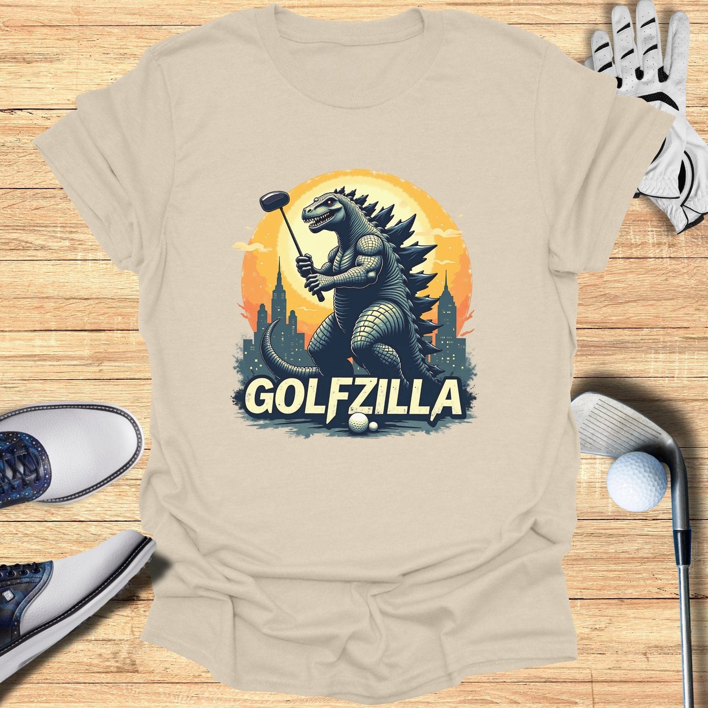 Golfzilla T-Shirt - Funny Golf Tee by Swing Epic