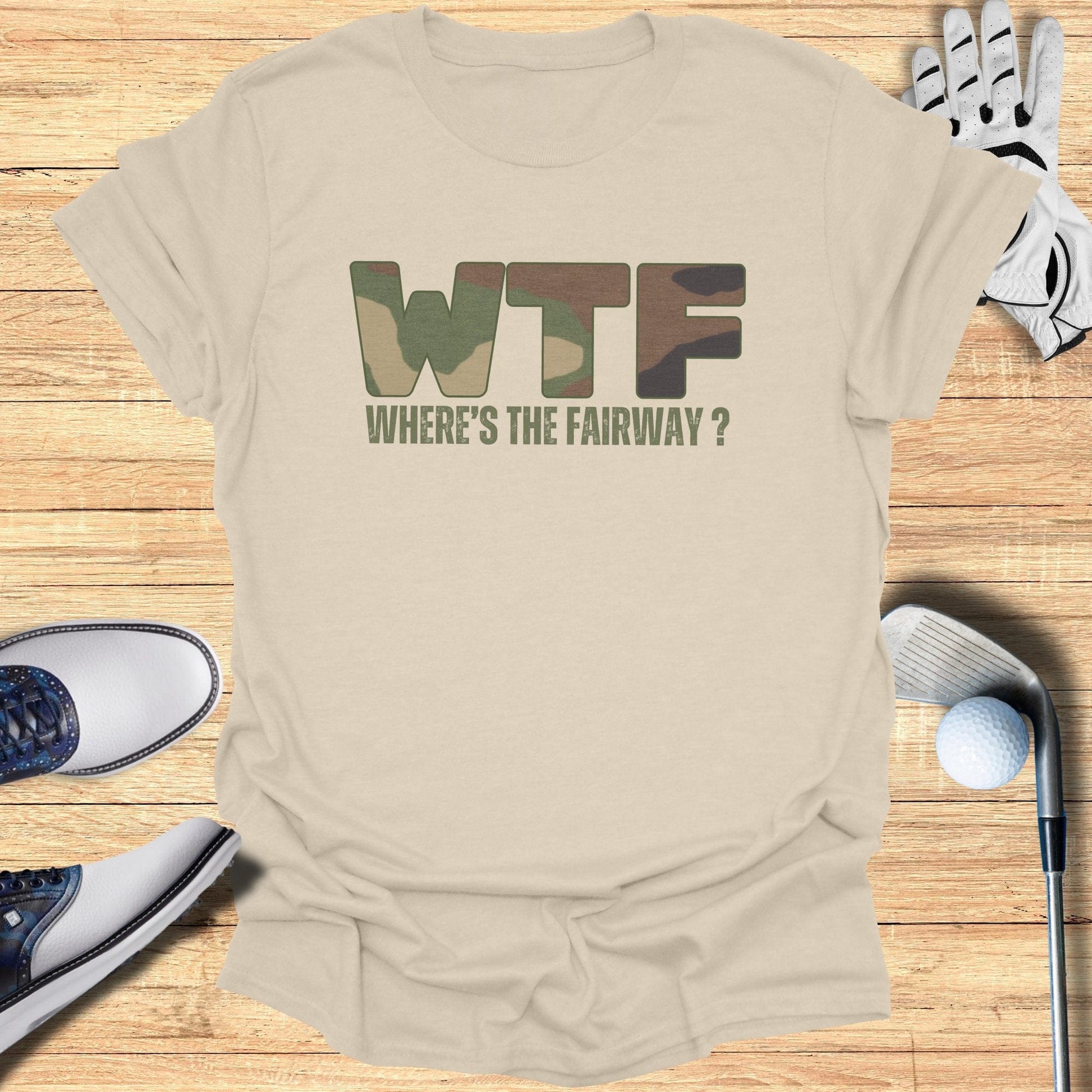 WTF: Where’s The Fairway? T-Shirt - Funny Golf Tee by Swing Epic