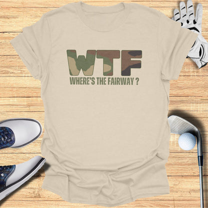 WTF: Where’s The Fairway? T-Shirt - Funny Golf Tee by Swing Epic