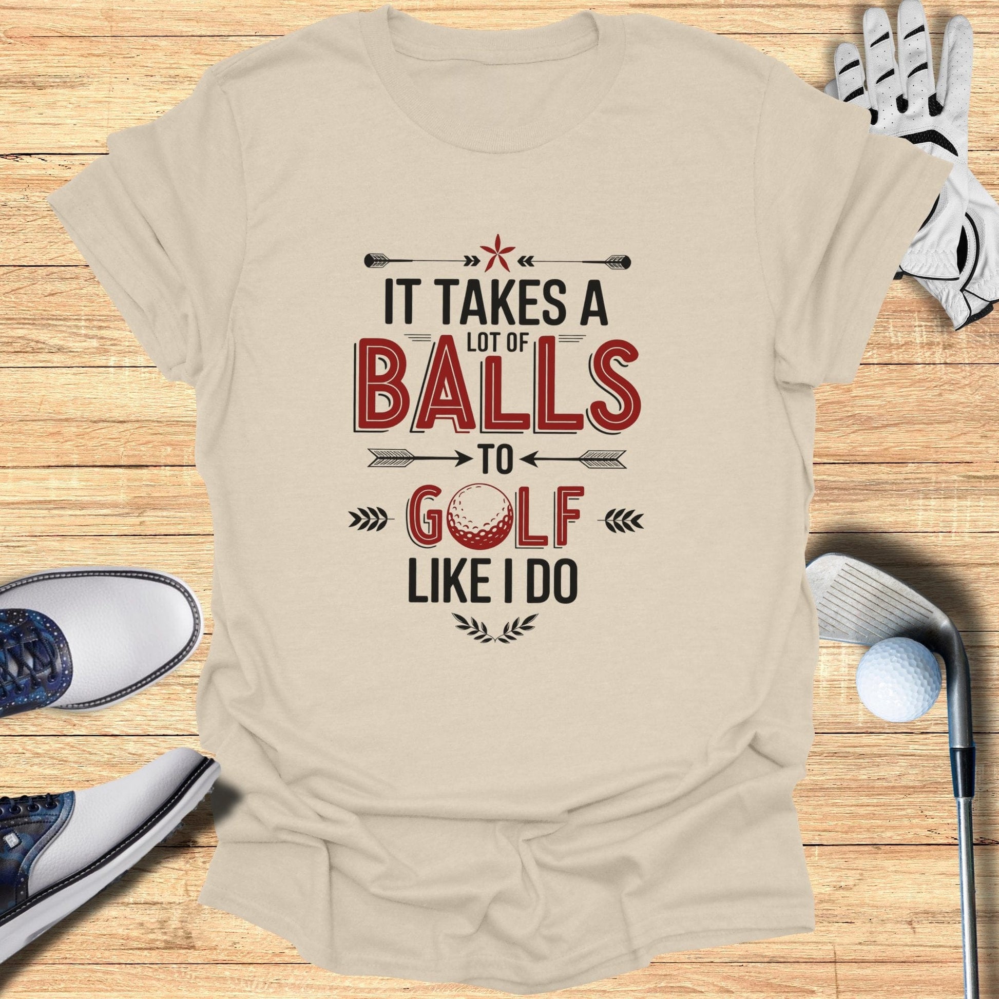 Takes A Lot of Balls T-Shirt - Funny Golf Tee by Swing Epic